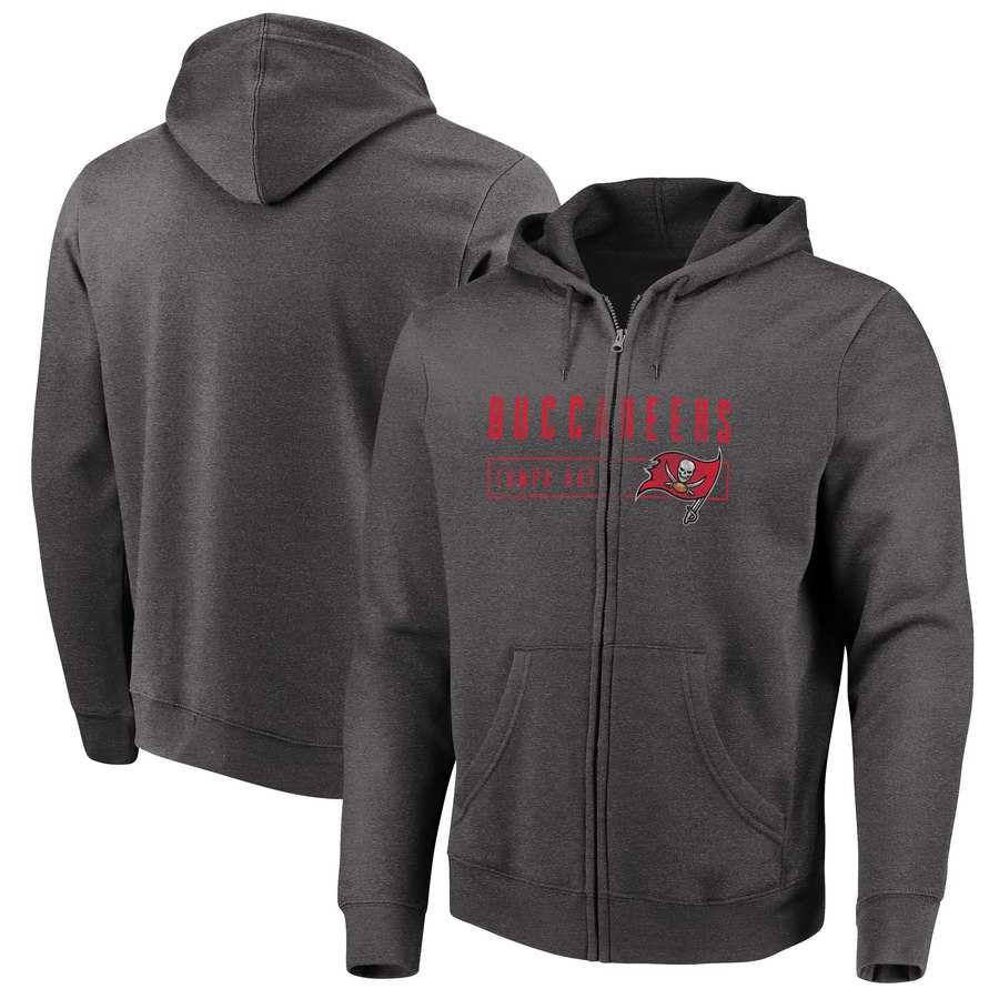 Men's Tampa Bay Buccaneers Majestic Hyper Stack Full Zip Hoodie Heathered Charcoal,We sell and wholesale Men's Tampa Bay Buccaneers Majestic Hyper Stack Full Zip Hoodie Heathered Charcoal on line form chian!